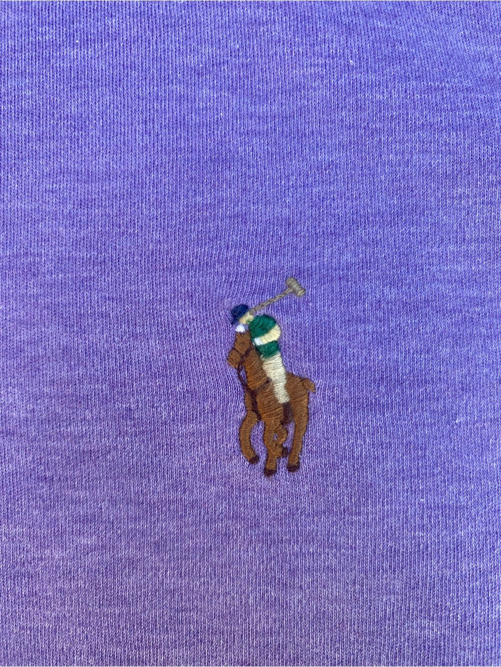 Ralph Lauren Men’s Lavender Polo Shirt with Embroidered Pony - Picture 3 of 3